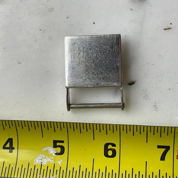 Vintage Solid Sterling Silver Belt Buckle - Picture 10 of 12